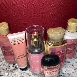 Bath and Bodyworks Champagne and Toast Travel Size Gift Set Combo